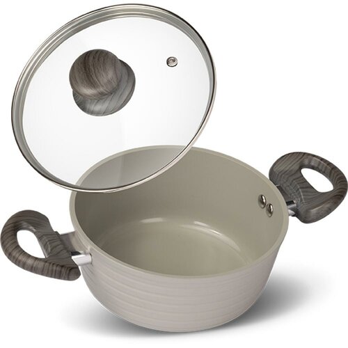 Lamart LT1266 ponev s pokrovom Stripe, premer 18cm