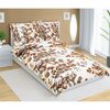 Lenjerie de pat Bellatex bumbac Peeling maro