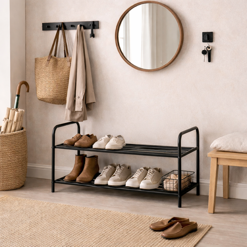 Suport metalic pentru pantofi Patrick, 91 x 38,5 x35 cm