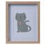 Dřevěný fotorámeček Hatu Kočka, 22,5 x 3 x 27,8 cm