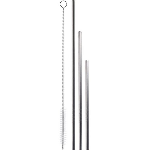 EH Komplet iz nerjavečega jekla slamice in krtačkeza čiščenje, 14 kosov