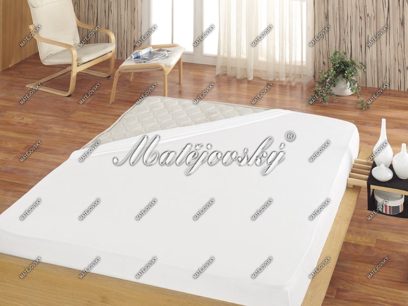Matějovský prostěradlo Jersey bílá