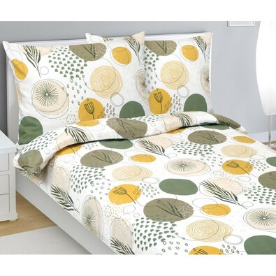 Bellatex Pościel flanelowa Koła, 140 x 220 cm, 70 x 90 cm