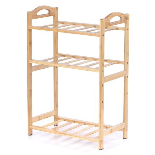 Restilo Botník 3 poschodia bambusový Vetter, 45 x 25 x 65 cm