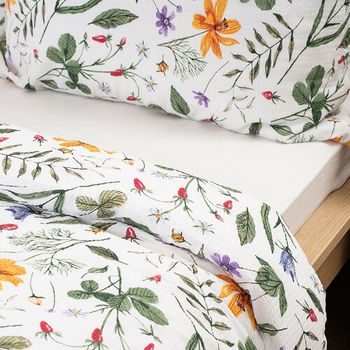 Lenjerie de pat din crep 4Home Wildflower Bliss, 140 x 200 cm, 70 x 90 cm
