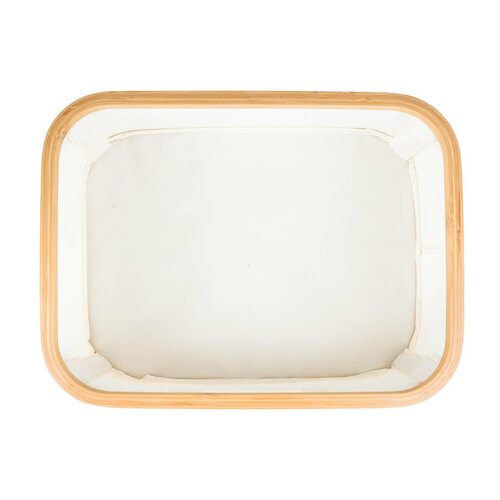 Cutie de depozitare G21 40 x 30 x 15 cm, dinbambus cu capac, bej