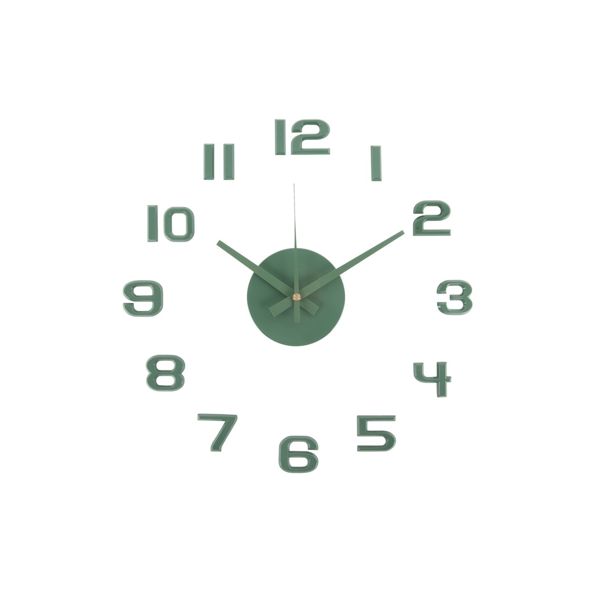 Karlsson 6001GR design autoadeziv ceas verde,diametru 40 cm