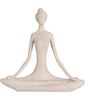 Decorațiune Yoga Lady crem, 18,5 x 19 x 5 cm, polystone