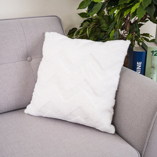 4Home Kissenbezug Fur ZigZag, 45 x 45 cm