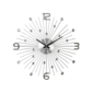 Zegar ścienny Lavvu Crystal Sun srebrny, śr. 49 cm
