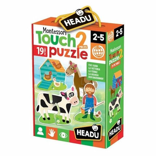 Headu Hmatové puzzle Farma 19x2 dieliky (Montessori)
