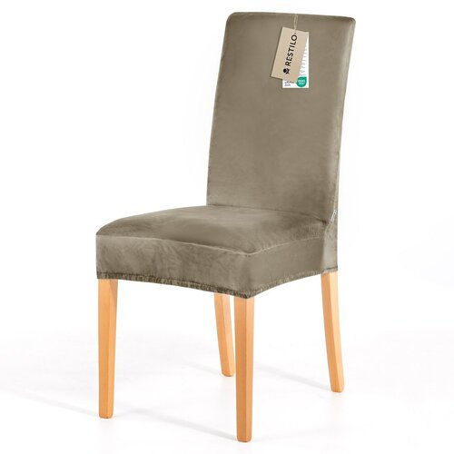 Restilo Napinac za stol Sento bež, 48 x 48 x 58 + 10 cm, komplet 6 kosov