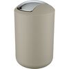 Wenko Kosz na śmieci z uchylną pokrywą Brasil 6,5 l, taupe