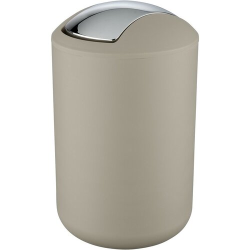 Wenko Odpadkový kôš s výkyvným vekom Brasil 6,5 l, taupe