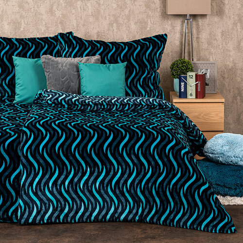 4Home Pościel Wave mikroflanela, 140 x 220 cm, 70 x 90 cm