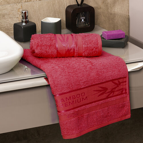 4Home Handtuch Bamboo Premium Rot, 30 x 50 cm, Set 2 St.