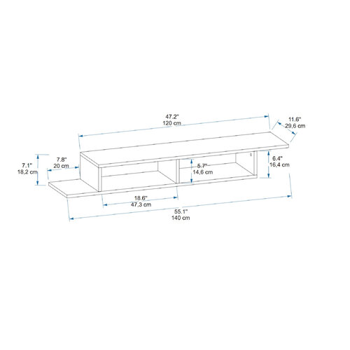 TV-Lowboard Muson Atlantic Pine
