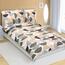 Bellatex Flanelov posteljnina Polkrog rjava,lososova, 140 x 200 cm, 70 x 90 cm