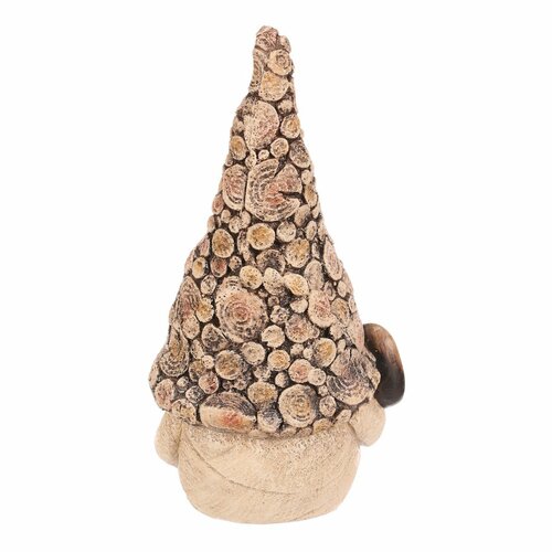 Záhradná dekorácia Škriatok lopatka, 11 x 9 x 21 cm, polyresin