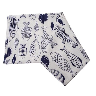 Водонепроникна скатертина Риби, 140 x 140 см