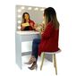 Kosmetický stolek se zrcadlem Gabina, 140 x 40 x 80 cm