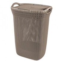 Curver 03676-X59 coș de rufe murdare Knit 57 l, gri Curver 03676-X59 coș de rufe murdare Knit 57 l, gri