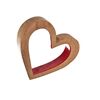InDecor Srce iz mangovega lesa Red, 20 x 4 x 23 cm