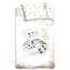 Gyermek pamut ágynemű kiságyba Alvó mosómedve, 100 x 135 cm, 40 x 60 cm