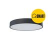 Panlux Prisadené LED svietidlo Verona Circle Smart čierna, pr. 28,3 cm, IP54