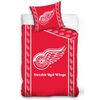 Lenjerie de pat NHL Detroit Red Wings Stripes, din bumbac, 140 x 200 cm, 70 x 90 cm