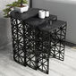 Odkládací stolek Stil Black Marble, 3 ks