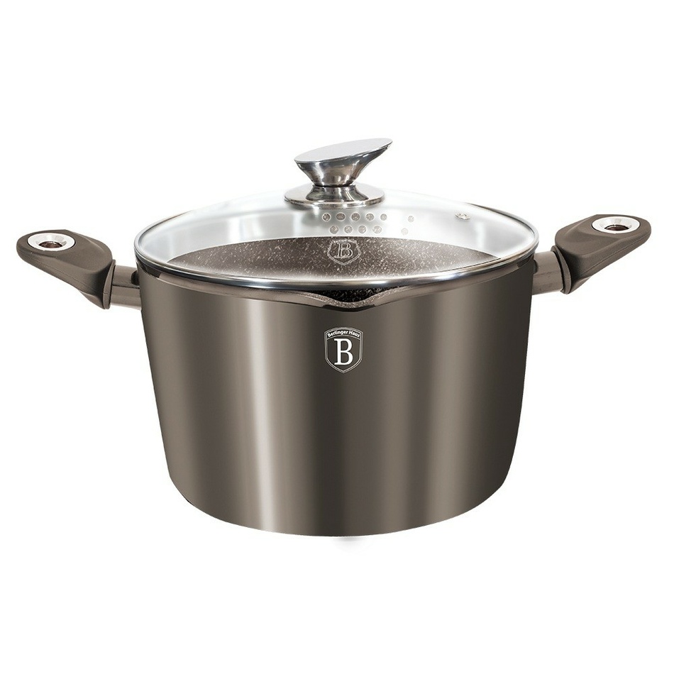 Berlinger Haus Hrniec s cediacou pokrievkou Carbon Metallic Line, 24 cm