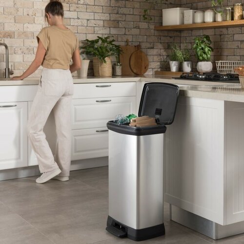 Curver Kosz na śmieci z pedałem DECO BIN, 23 + 23 l