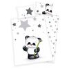 Дитяча фланелева постільна білизна Jana Star Panda, 135 x 100 см, 40 x 60 см