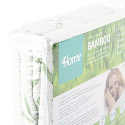 4Home Bambus Matratzenschoner mit Saum, 60 x 120 cm + 15 cm