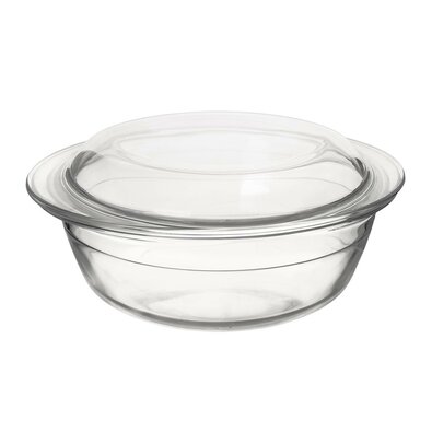 Vas de copt din sticlă cu capac rotund Orion,diametru 20 cm