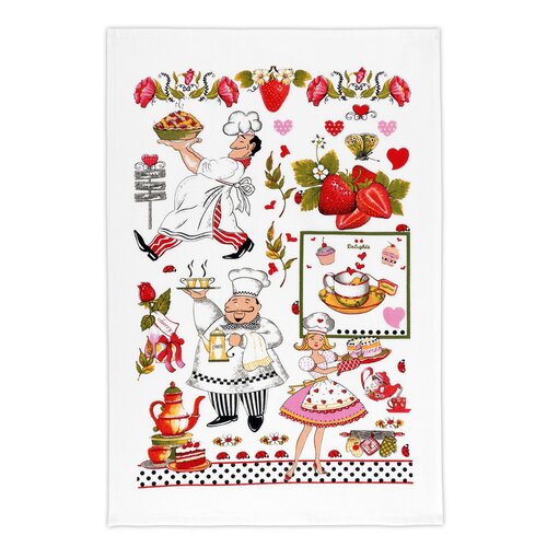 Bellatex Kuhinjska krpa Kuchař, 40 x 60 cm, set 2kos