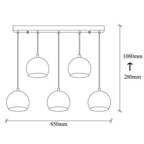 Lampa wisząca Sivani - MR - 1000, brązowy