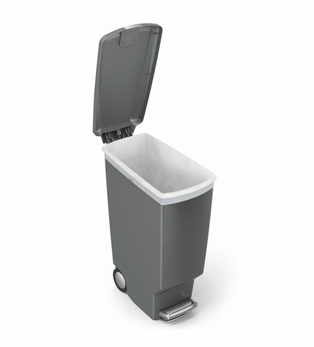Simplehuman keskeny pedálos szemetes 40 l, szürke