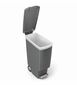 Simplehuman keskeny pedálos szemetes 40 l, szürke
