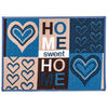 Vnútorná rohožka Sweet Home modrá, 50 x 70 cm