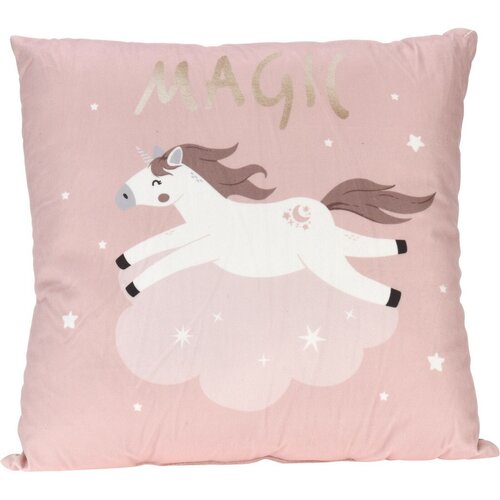 Pernă pentru copii Unicorn dream roz, 40 x 40 cm