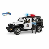 Bruder 02526 policajný Jeep Wrangler s policajtom a príslušenstvom, 1:16