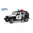 Bruder 02526 rendőrségi Jeep Wrangler  rendőrrel és tartozékokkal, 1:16