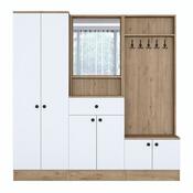 Zestaw do przedpokoju Pome White and Walnut I