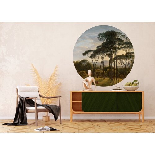 Kör alakú fotó tapéta Régi fák 125 x 125 cm, 2rész