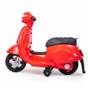 Baby Mix Dětská elektrická motorka Vespa, červená