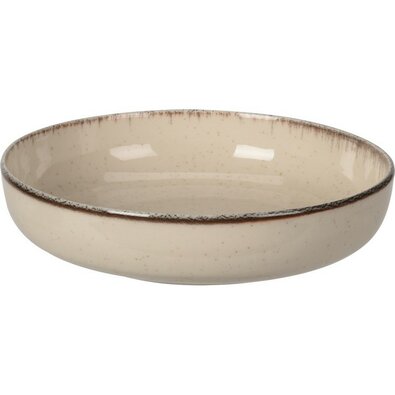 EH tiefer Porzellanteller, Durchmesser 20 cm, beige