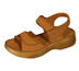 Orto Plus Dámske sandále so suchými zipsami veľ. 39 svetlo hnedé