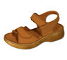 Orto Plus Dámske sandále so suchými zipsami veľ. 40 svetlo hnedé